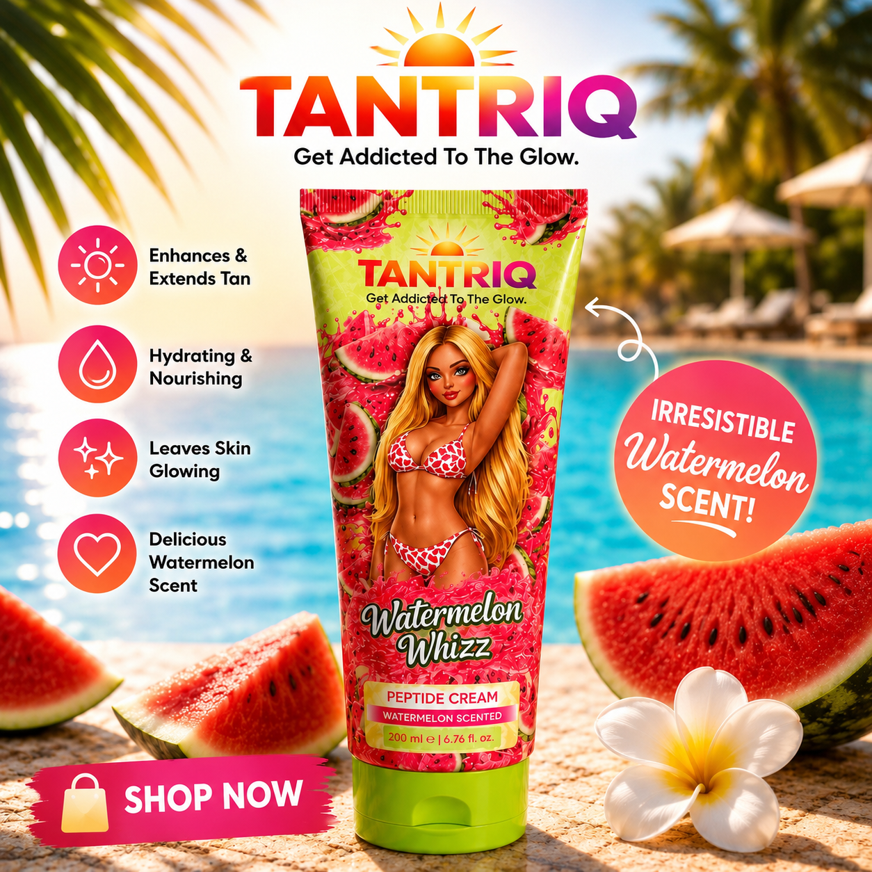 WATERMELON WHIZZ - PEPTIDE TANNING CREAM 200ML